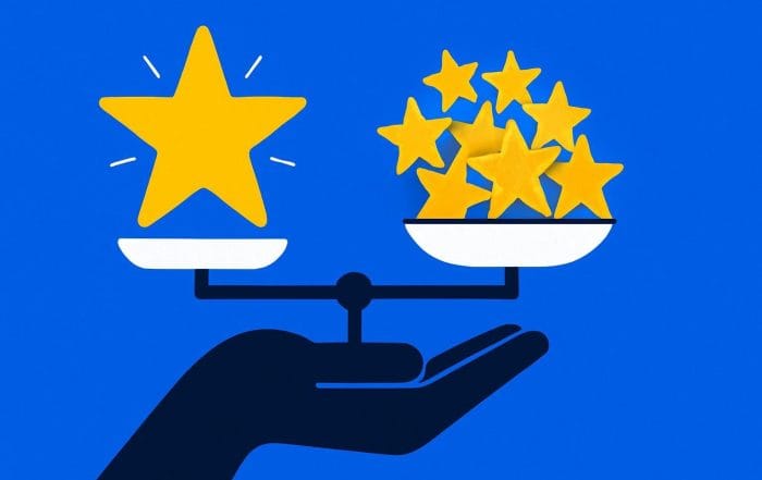 découvrez comment la note google et le volume d'avis influencent la conversion de vos clients et apprenez quelle stratégie optimiser pour maximiser votre impact.